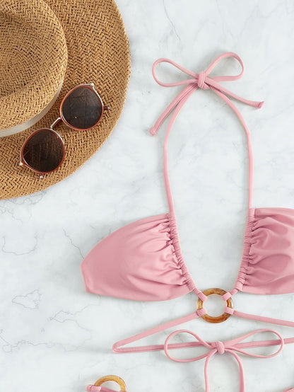 The Isla Luxe Set - Velour Pink